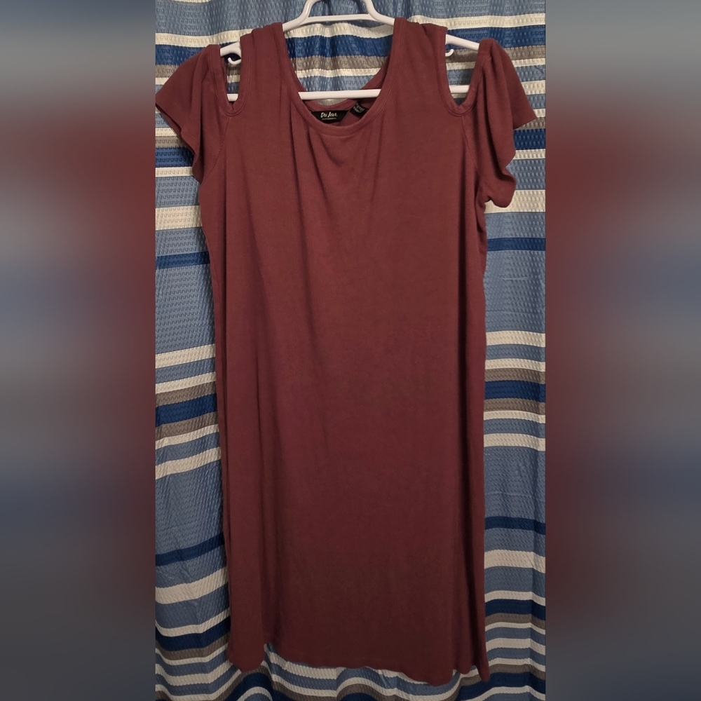 Du Jour Rich Maroon Knit Dress